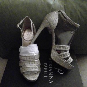 Adrianna Papell Glitter Morgan Sandals